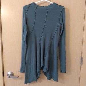 NWT Free People Full Swing Oversized Tunic in Green (XS)